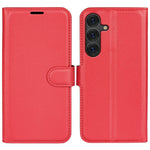 Til Samsung Galaxy S25+ Cover Litchi Tekstur Stødsikkert Læderpung Telefoncover