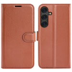 Til Samsung Galaxy S25+ Cover Litchi Tekstur Stødsikkert Læderpung Telefoncover