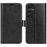 Plånboksfodral till Samsung Galaxy S25+ med Crazy Horse-textur, läder, stativ
