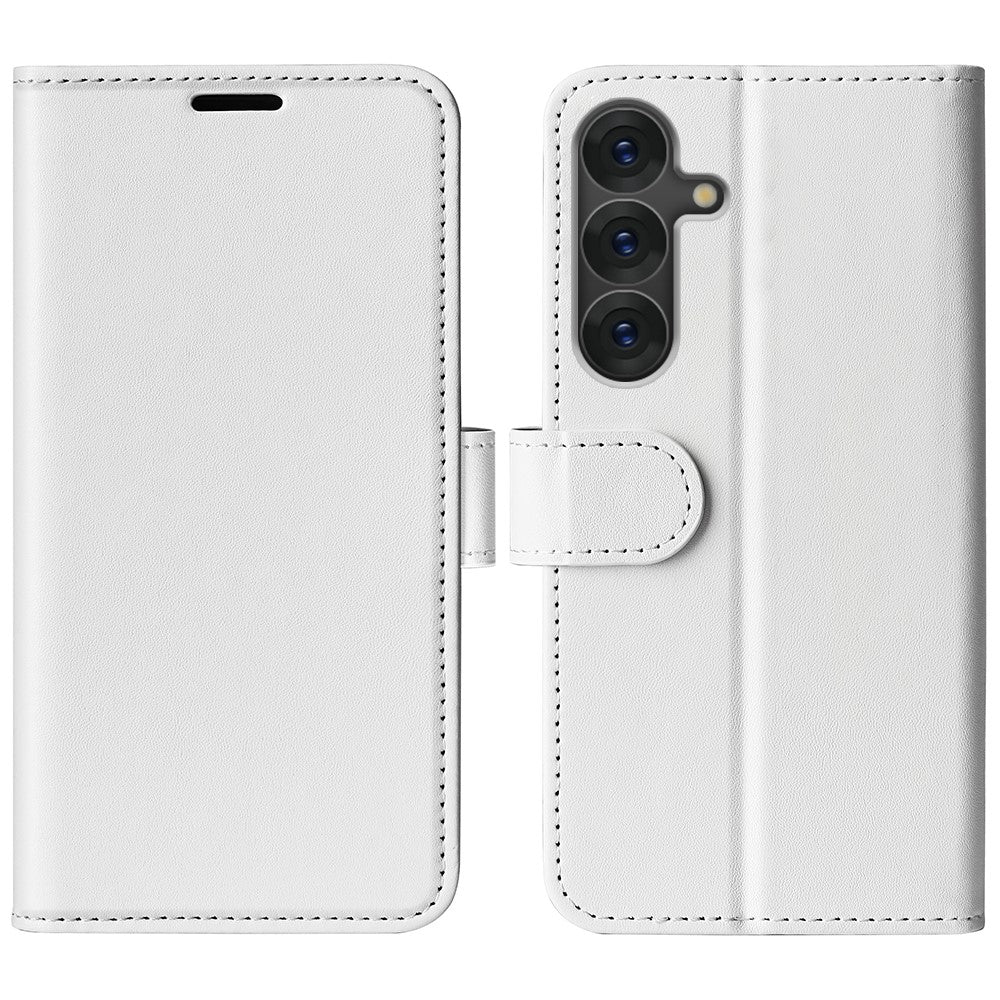 Plånboksfodral till Samsung Galaxy S25+ med Crazy Horse-textur, läder, stativ