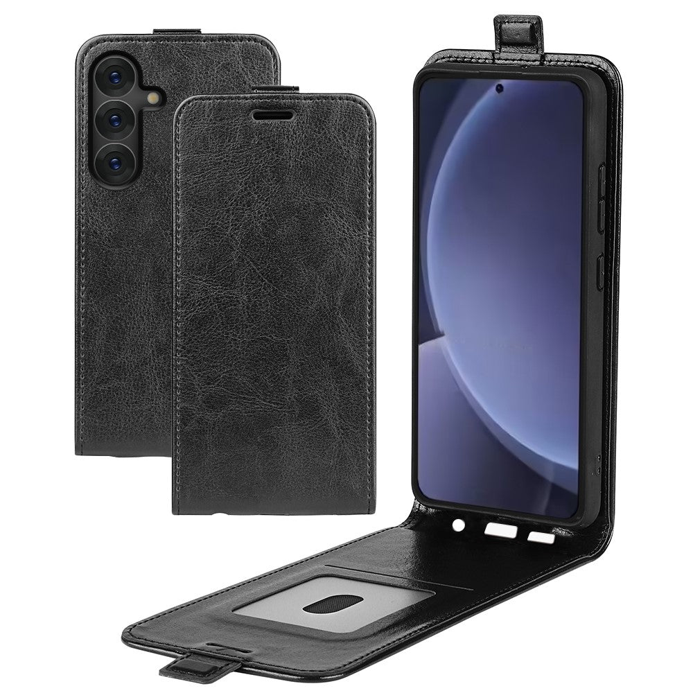 Til Samsung Galaxy S25+ cover med kortlommer lodret flip lædertelefoncover