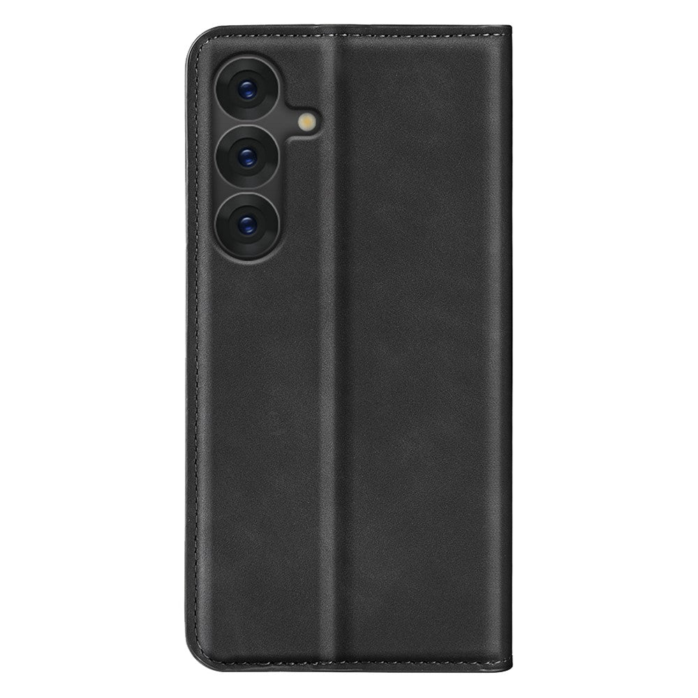 For Samsung Galaxy S25+ Case Skin-Touch Leather Wallet Phone Cover