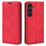 For Samsung Galaxy S25+ Case Skin-Touch Leather Wallet Phone Cover