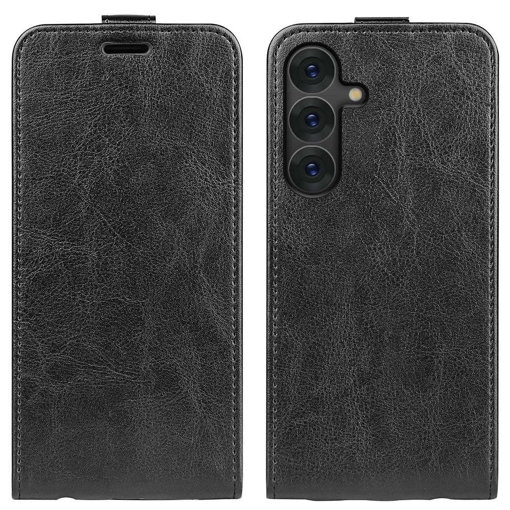 For Samsung Galaxy S25 Case with Card Slots Vertical Flip Leather Phone Cover