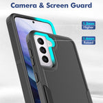 For Samsung Galaxy S21 5G / S21 4G Case 2-in-1 PC+TPU Shockproof Phone Cover