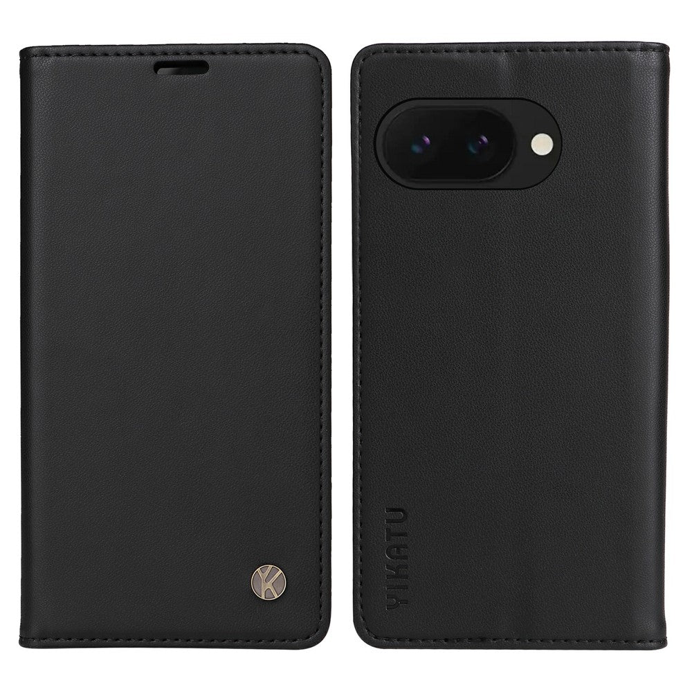 YIKATU YK-001 For Google Pixel 9a Case Stand Leather Phone Cover Strong Magnetic Closure