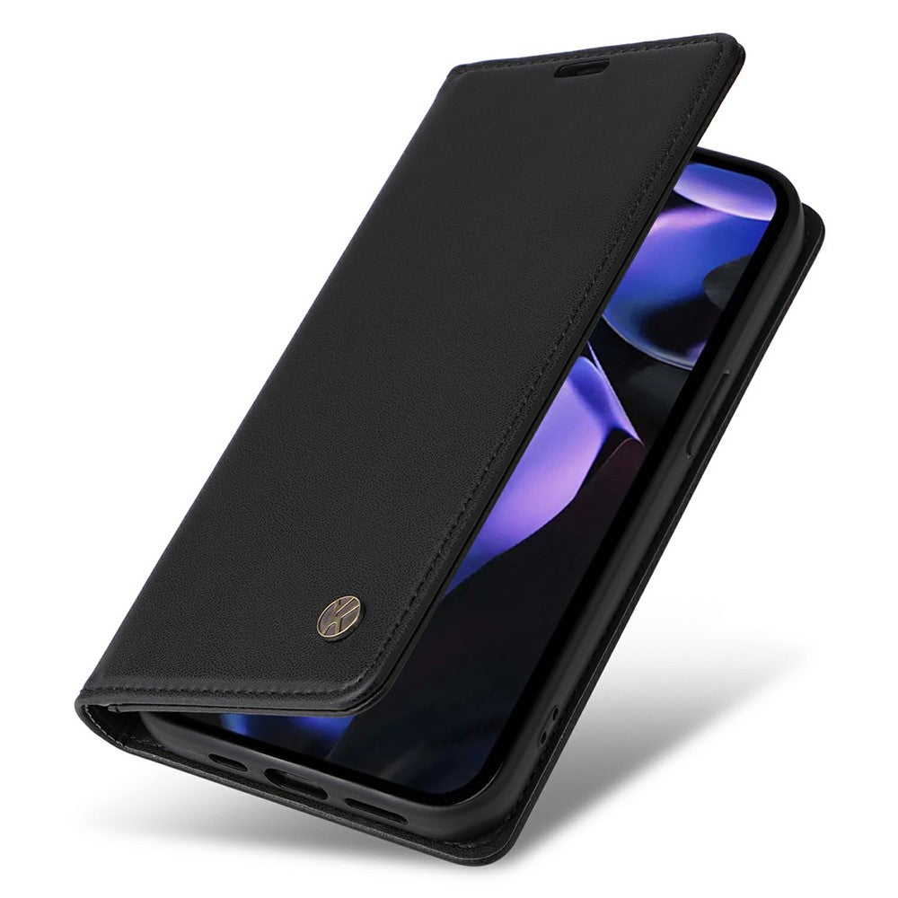 YIKATU YK-001 For Google Pixel 9a Case Stand Leather Phone Cover Strong Magnetic Closure