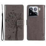 For Xiaomi 15 Pro Phone Case with Stand Cat Tree Pattern Leather Wallet Mobile Cover
