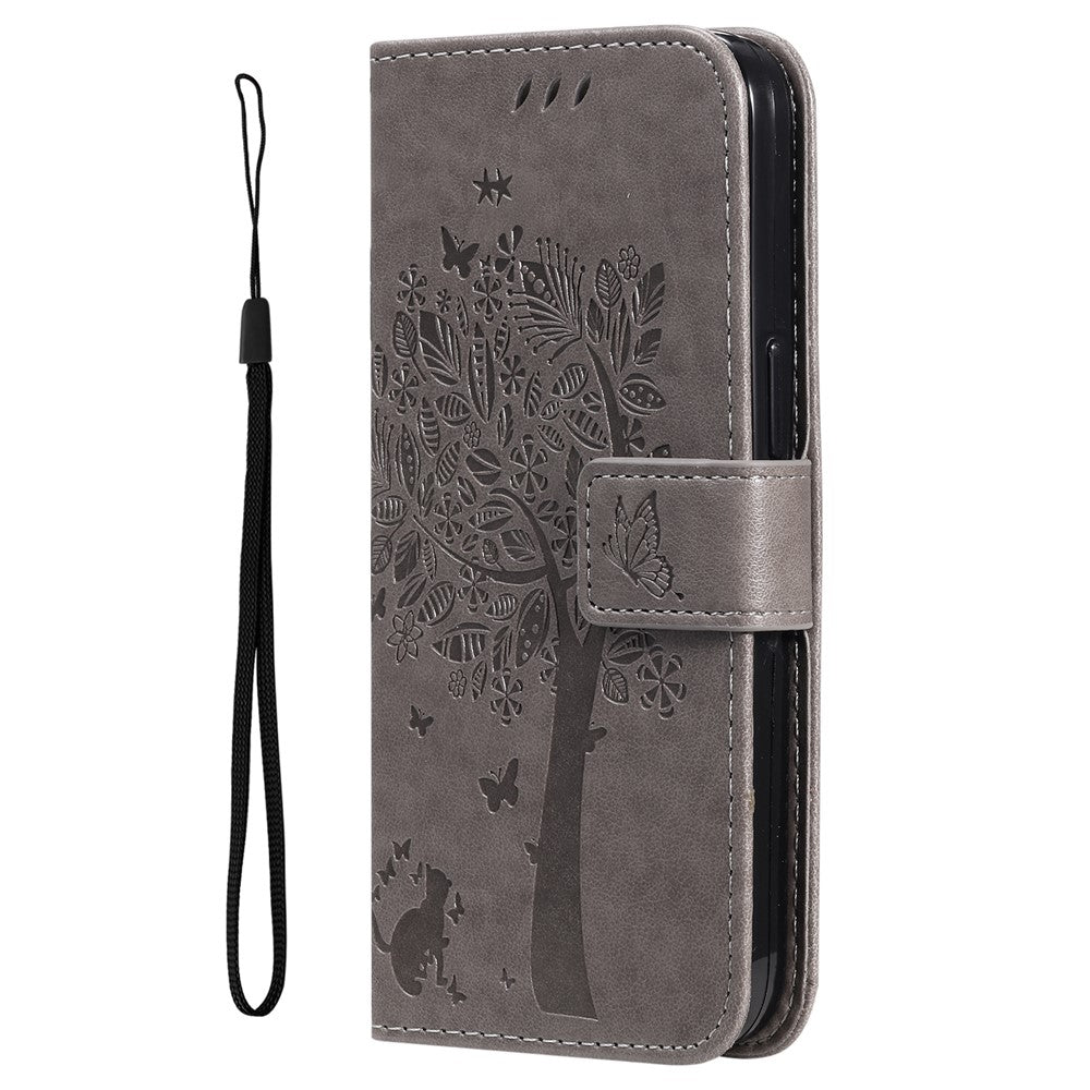 For Xiaomi 15 Pro Phone Case with Stand Cat Tree Pattern Leather Wallet Mobile Cover
