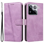 For Xiaomi 15 Pro Case Flip Wallet T-Shape Lines Leather Phone Cover