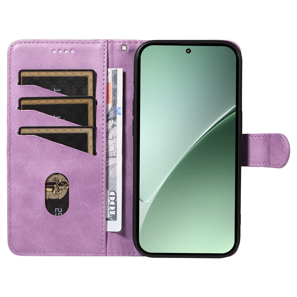 For Xiaomi 15 Pro Case Flip Wallet T-Shape Lines Leather Phone Cover