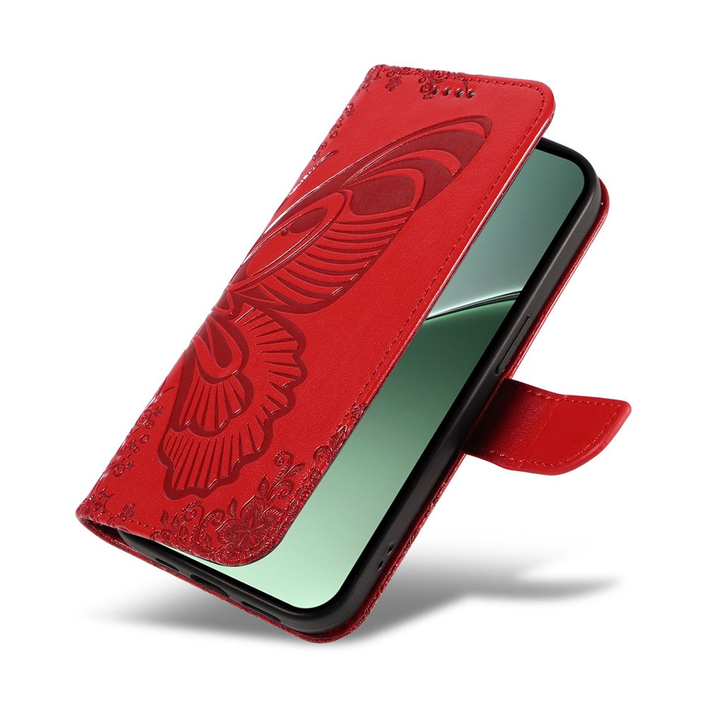 For Xiaomi 15 Pro Case Butterfly Pattern Leather Wallet Flip Phone Cover