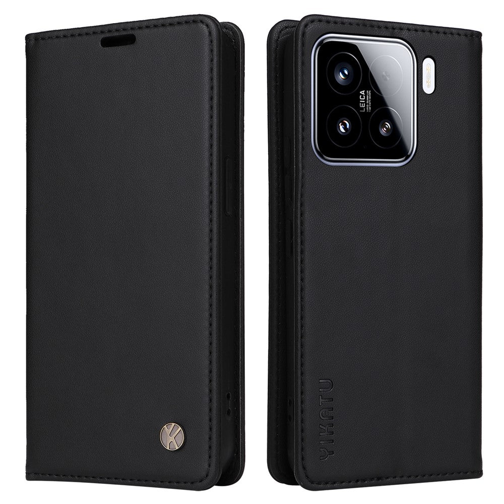 YIKATU YK-001 For Xiaomi 15 Case Stand Leather Phone Cover Strong Magnetic Closure