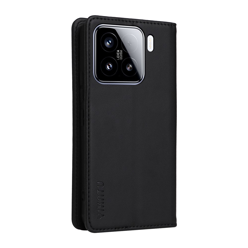 YIKATU YK-001 For Xiaomi 15 Case Stand Leather Phone Cover Strong Magnetic Closure