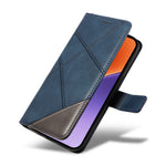 For Xiaomi 15 Case Leather Geometric Line Wallet Phone Cover with Wrist Strap