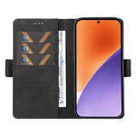 YIKATU YK-005 For Xiaomi 15 Case PU Leather Wallet Phone Cover Skin Touch Feeling