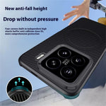 For Xiaomi 15 Magnetic Case Carbon Fiber PU+PC+Silicone Protective Cover