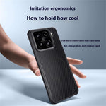 For Xiaomi 15 Magnetic Case Carbon Fiber PU+PC+Silicone Protective Cover