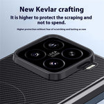 For Xiaomi 15 Magnetic Case Carbon Fiber PU+PC+Silicone Protective Cover