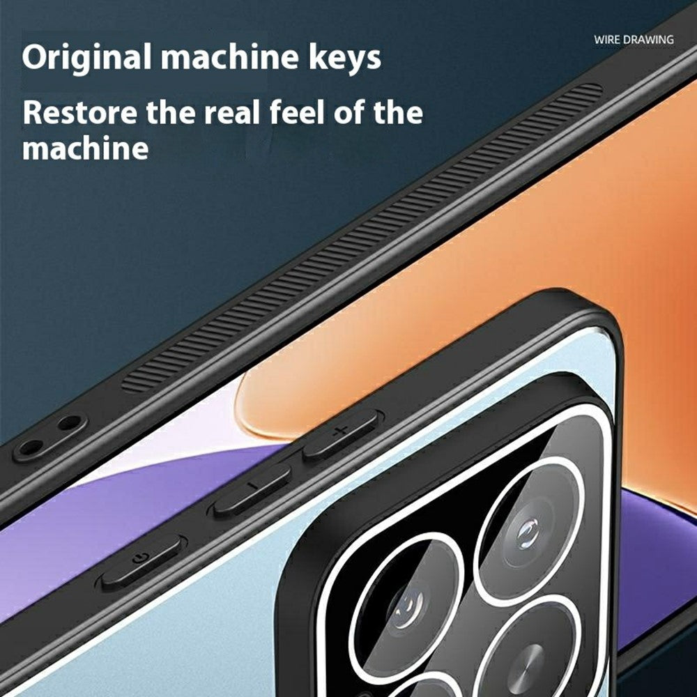 Xiaomi 15 Pro-skal PC+TPU matt baksida mobilskal med linsfilm