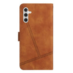For Samsung Galaxy A36 5G Case Flip Leather Retro Phone Cover Lines Imprinted