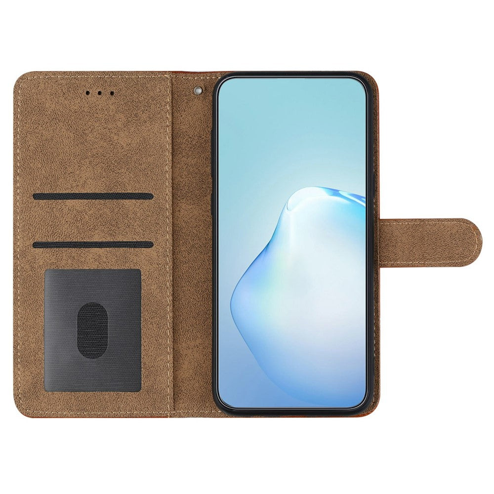 For Samsung Galaxy A36 5G Case Flip Leather Retro Phone Cover Lines Imprinted