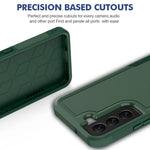 For Samsung Galaxy S22 5G Case 2-in-1 PC+TPU Shockproof Phone Cover