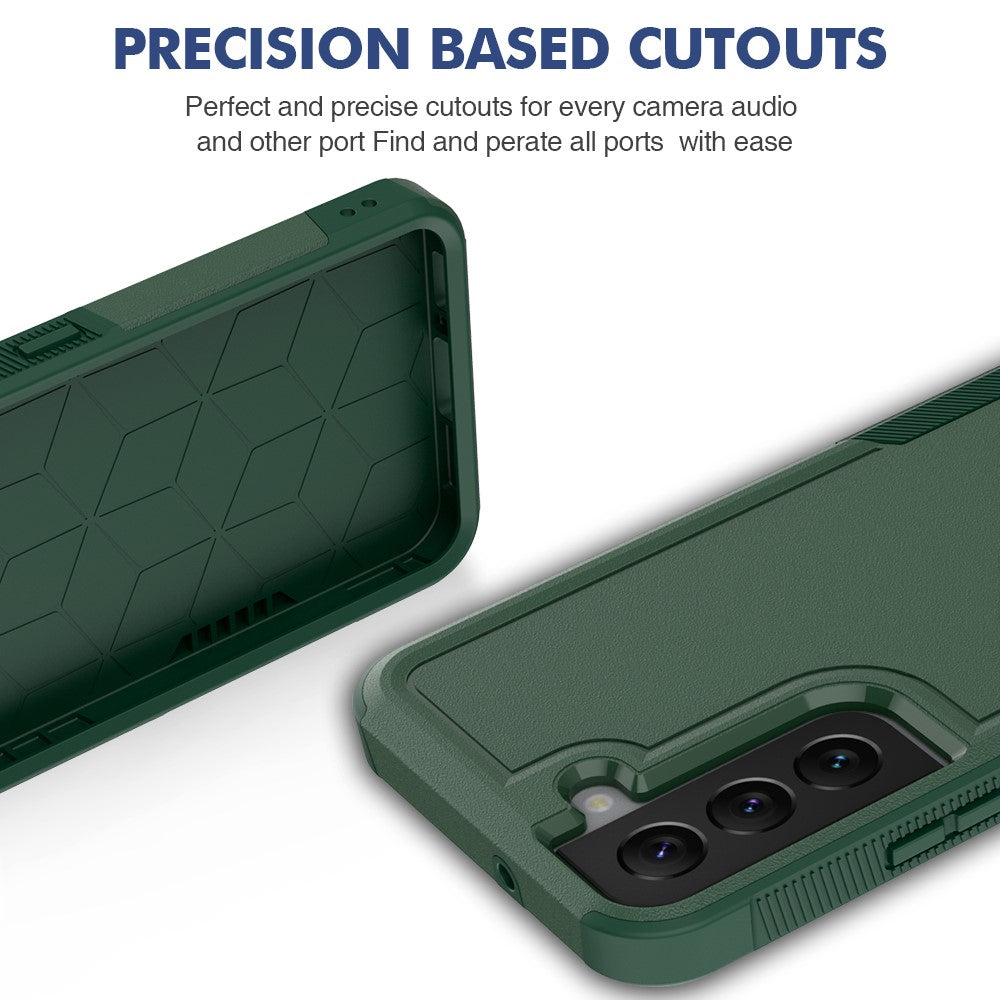 For Samsung Galaxy S22 5G Case 2-in-1 PC+TPU Shockproof Phone Cover