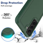 For Samsung Galaxy S22 5G Case 2-in-1 PC+TPU Shockproof Phone Cover