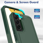 For Samsung Galaxy S22 5G Case 2-in-1 PC+TPU Shockproof Phone Cover