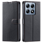 For Xiaomi 14T Case Dots Imprinted PU Leather Flip Phone Cover with Card Slot, Strap
