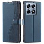 For Xiaomi 14T Case Dots Imprinted PU Leather Flip Phone Cover with Card Slot, Strap