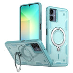 For Samsung Galaxy A06 4G Magnetic Case Military Protection PC+TPU Kickstand Phone Cover