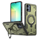 For Samsung Galaxy A06 4G Magnetic Case Military Protection PC+TPU Kickstand Phone Cover