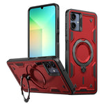 For Samsung Galaxy A06 4G Magnetic Case Military Protection PC+TPU Kickstand Phone Cover