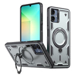 For Samsung Galaxy A06 4G Magnetic Case Military Protection PC+TPU Kickstand Phone Cover