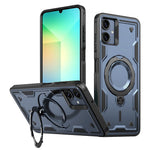 For Samsung Galaxy A06 4G Magnetic Case Military Protection PC+TPU Kickstand Phone Cover