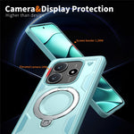 For Xiaomi Redmi Note 14 5G Magnetic Case Military Protection PC+TPU Kickstand Phone Cover