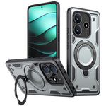 For Xiaomi Redmi Note 14 5G Magnetic Case Military Protection PC+TPU Kickstand Phone Cover