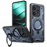 For Xiaomi Redmi Note 14 5G Magnetic Case Military Protection PC+TPU Kickstand Phone Cover
