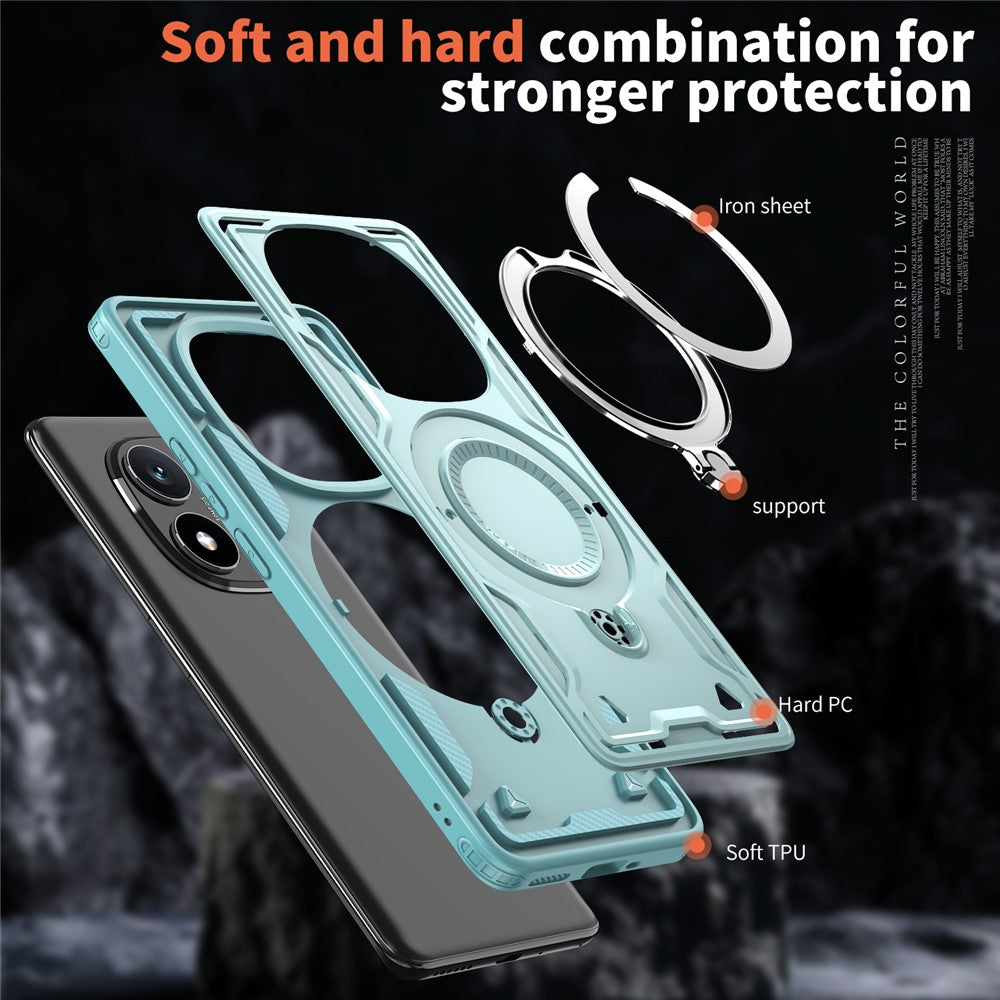 Xiaomi Redmi Note 14 Pro+ 5G / 14 Pro 5G / 14 Pro 4G / Poco X7 5G Magnetiskt skal Militärskydd PC+TPU Stativ mobilskal