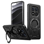 Xiaomi Redmi Note 14 Pro+ 5G / 14 Pro 5G / 14 Pro 4G / Poco X7 5G Magnetiskt skal Militärskydd PC+TPU Stativ mobilskal