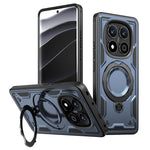 Xiaomi Redmi Note 14 Pro+ 5G / 14 Pro 5G / 14 Pro 4G / Poco X7 5G Magnetiskt skal Militärskydd PC+TPU Stativ mobilskal