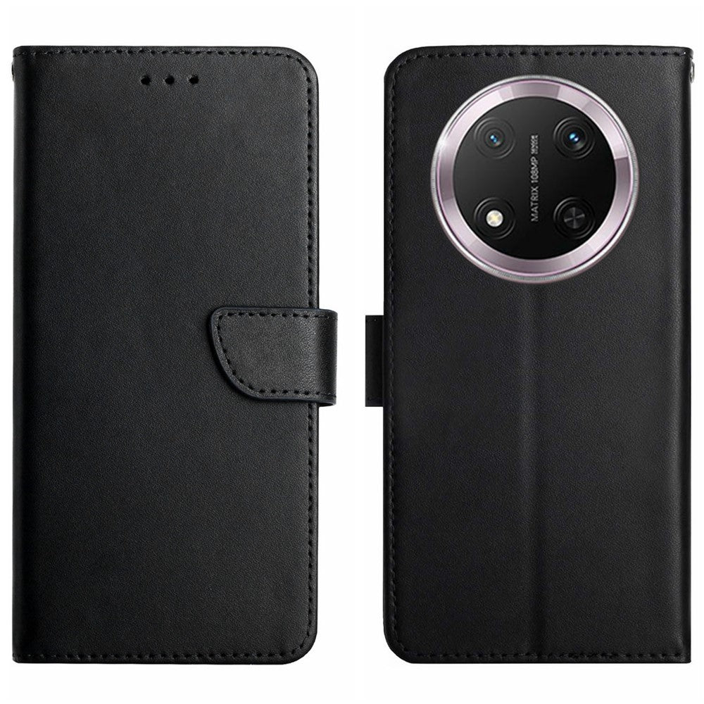 HT02 For Honor Magic7 Lite 5G / X9c 5G / X60 Pro 5G Case Genuine Cow Leather Phone Cover Nappa Texture