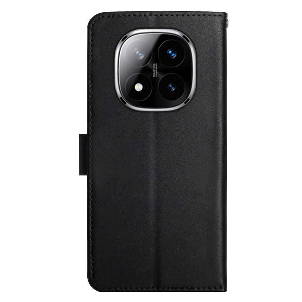 HT02 For Xiaomi Redmi Note 14 Pro+ 5G / Note 14 Pro 5G / Poco X7 5G Case Genuine Cow Leather Phone Cover Nappa Texture