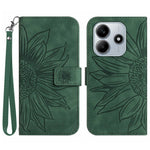 For Xiaomi Redmi Note 14 5G Case Sunflower Leather Wallet Phone Cover with Wrist Strap