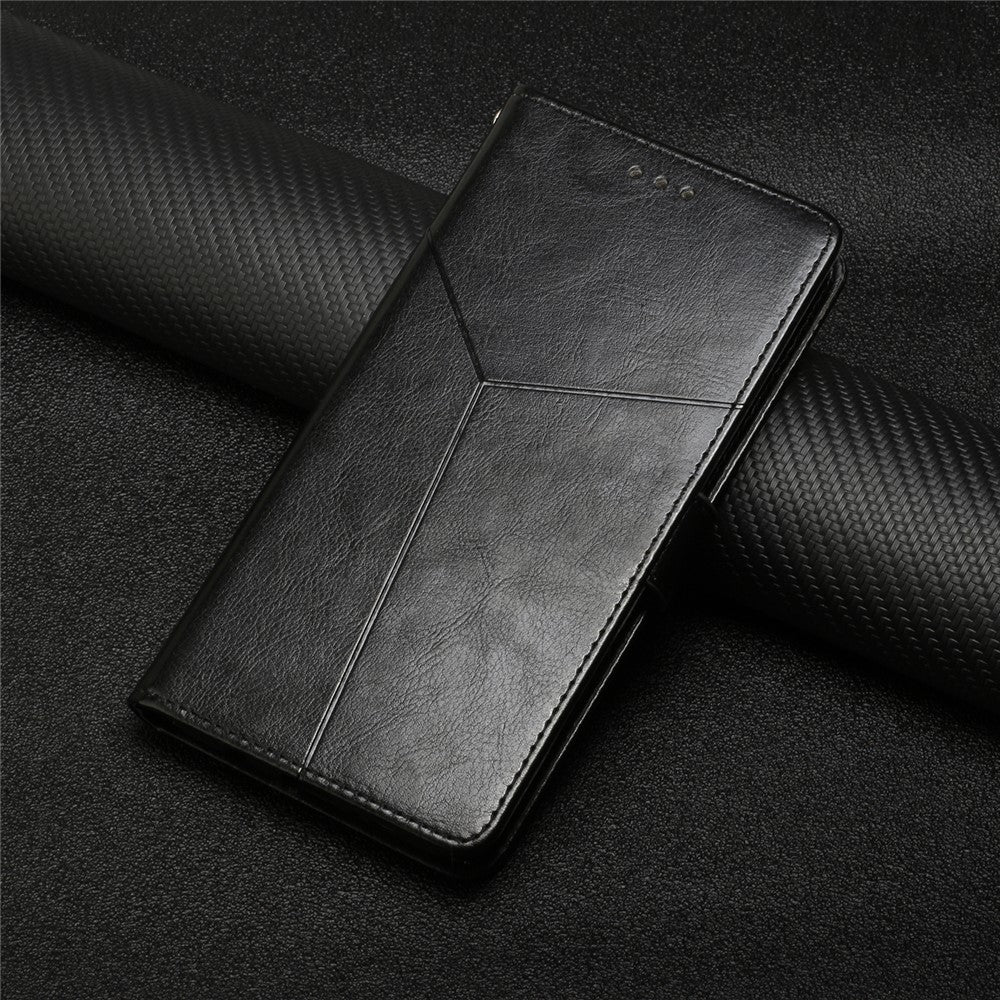 HT01 For Xiaomi Redmi Note 14 5G Case Y-Shaped Lines Imprint Leather Phone Cover