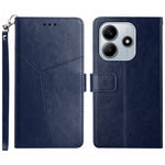 HT01 For Xiaomi Redmi Note 14 5G Case Y-Shaped Lines Imprint Leather Phone Cover