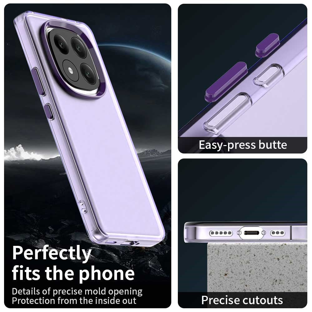 For Xiaomi Redmi Note 14 Pro+ 5G Case PC+TPU+PET Matte Anti-Drop Phone Back Cover