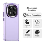 For Xiaomi Redmi Note 14 Pro+ 5G Case PC+TPU+PET Matte Anti-Drop Phone Back Cover
